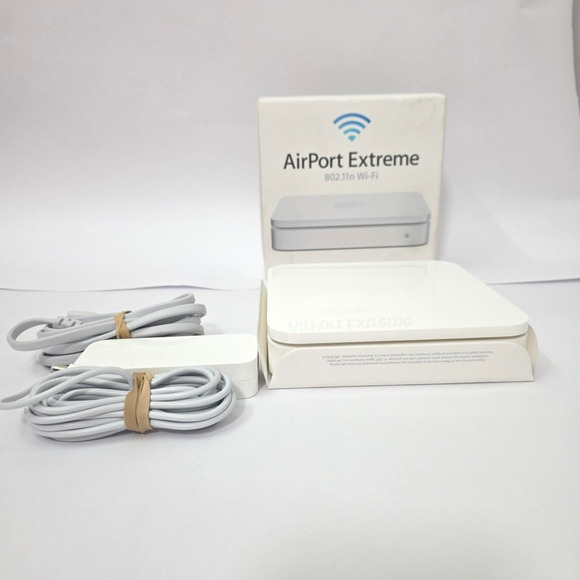Apple AirPort Extreme Base Station 2nd Gen A1143 Wifi Router - Picture 2 of 8